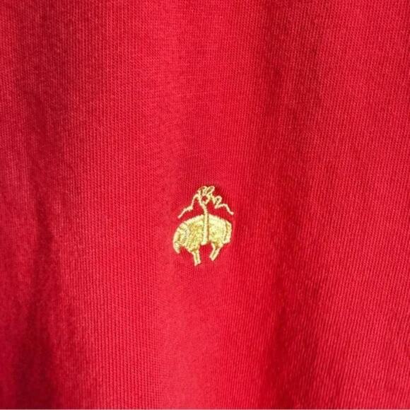 Brooks Brothers Red 100% Cotton Short Sleeve T-Shirt Size L - Picture 2 of 5